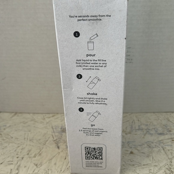 Kencko Instant Smoothie Shaker Bottle + 1 Free Smoothie - Picture 2 of 5